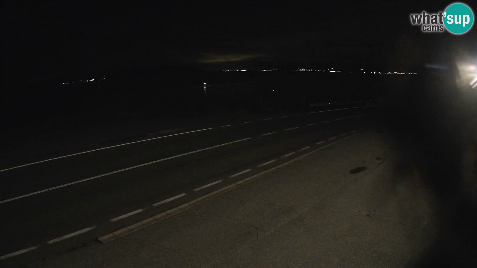 Webcam statale Adriatica D8 vicino SEGNA – Panorama su VEGLIA