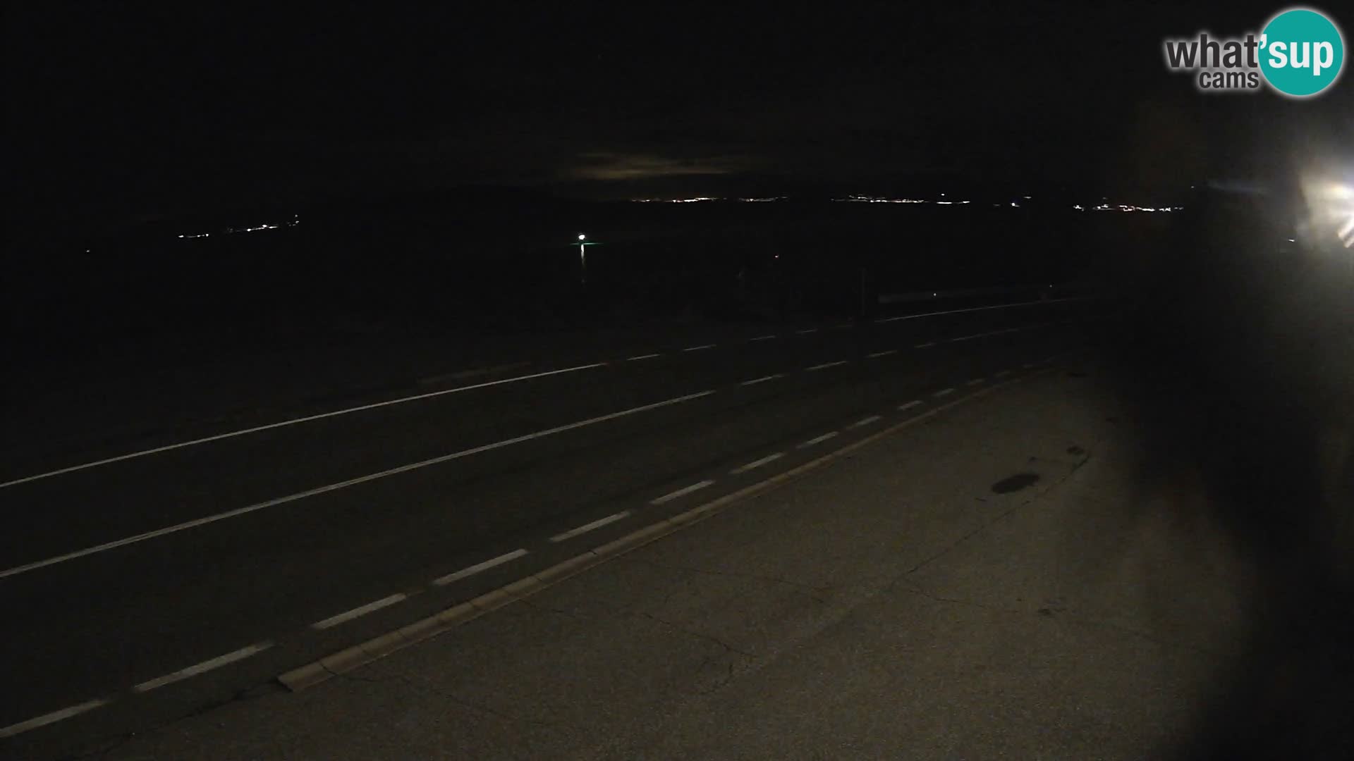 Webcam Adria-Autobahn D8 bei SENJ – Blick auf die Insel KRK