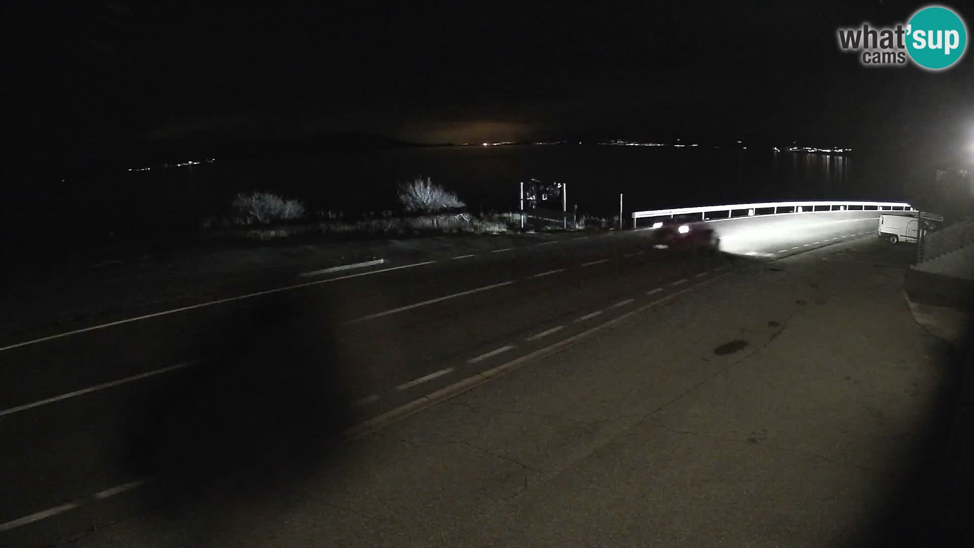 Webcam Adria-Autobahn D8 bei SENJ – Blick auf die Insel KRK