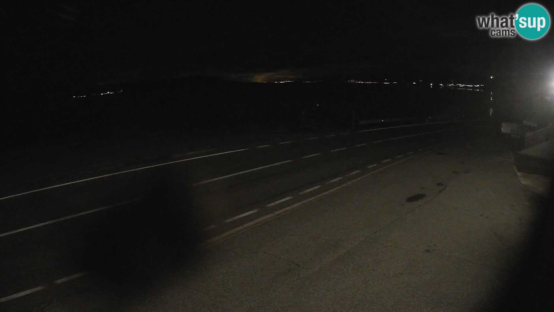 Webcam Adriatic highway D8 near SENJ – view to KRK island