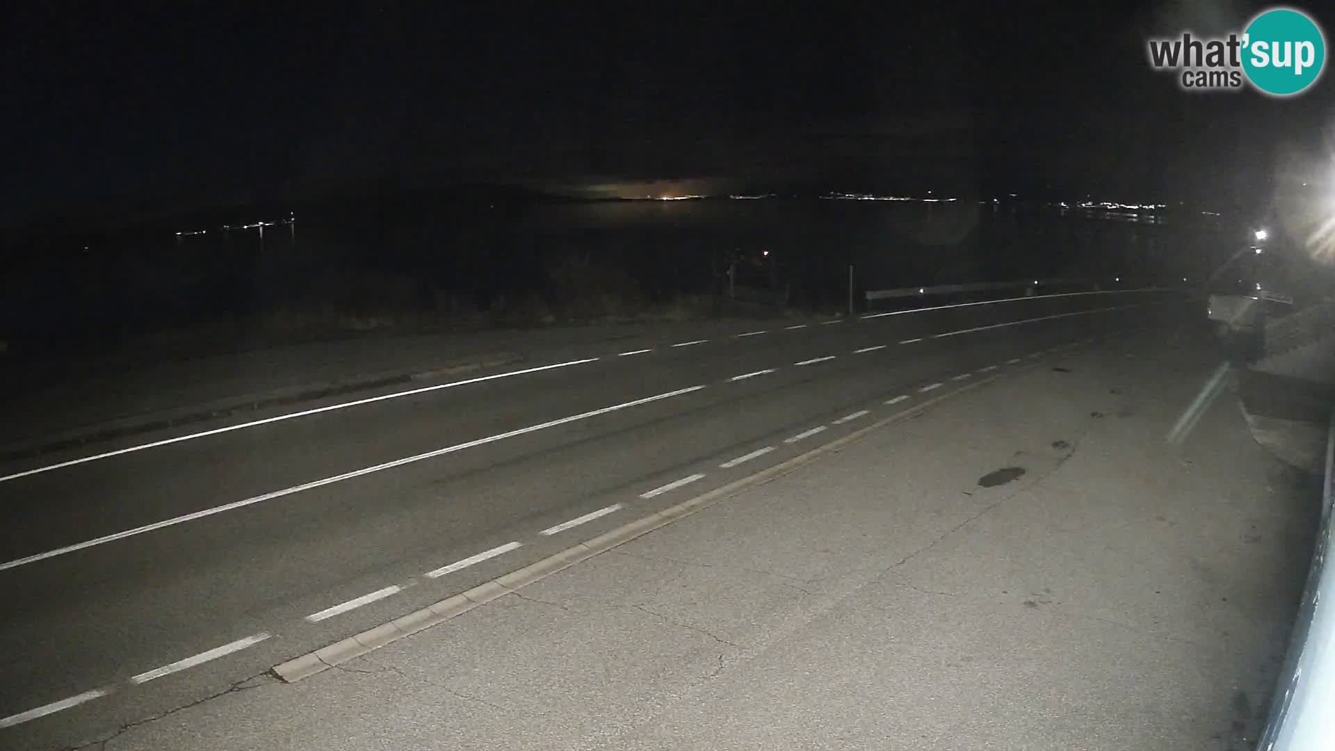 Webcam Adria-Autobahn D8 bei SENJ – Blick auf die Insel KRK