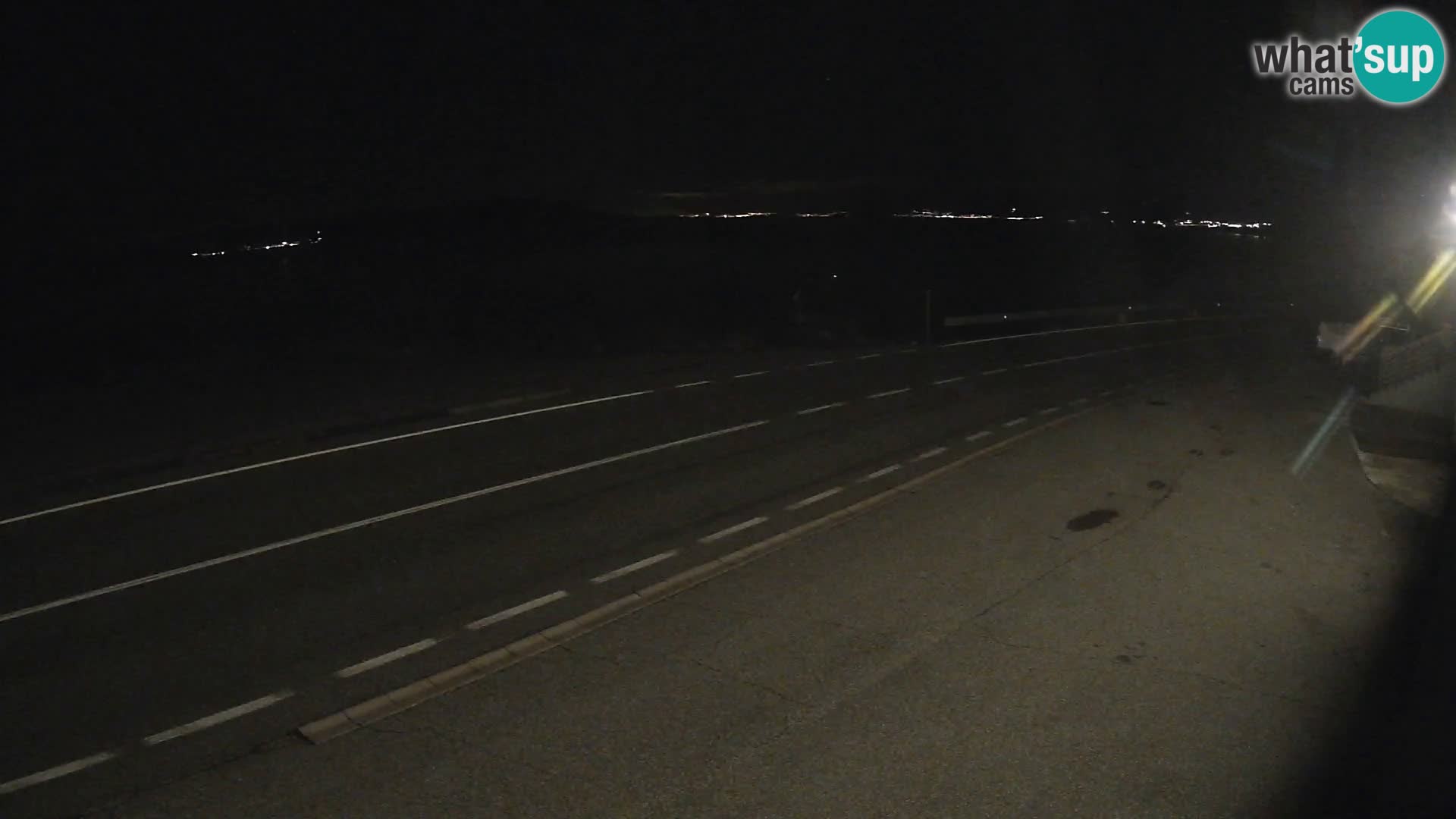 Webcam Adria-Autobahn D8 bei SENJ – Blick auf die Insel KRK