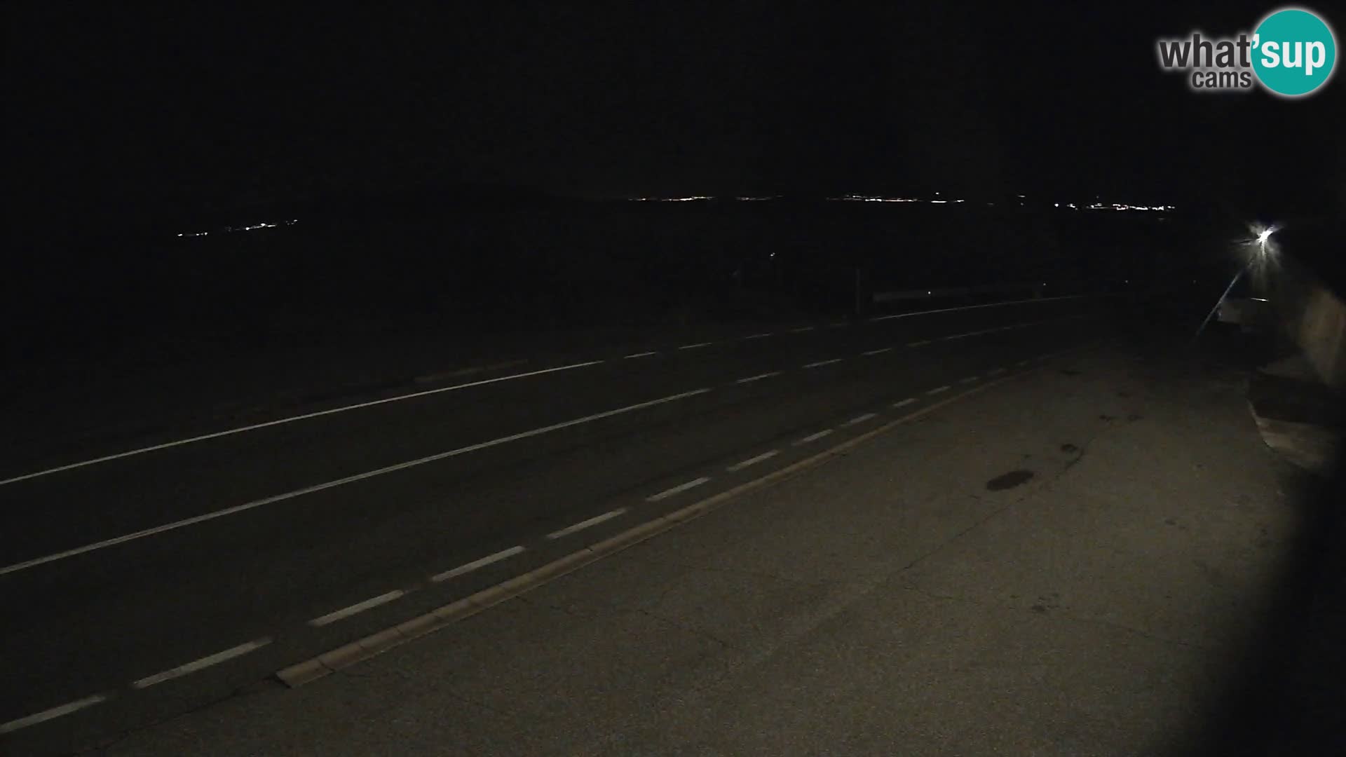 Webcam autopista adriática D8 cerca de SENJ – vista de la isla de KRK