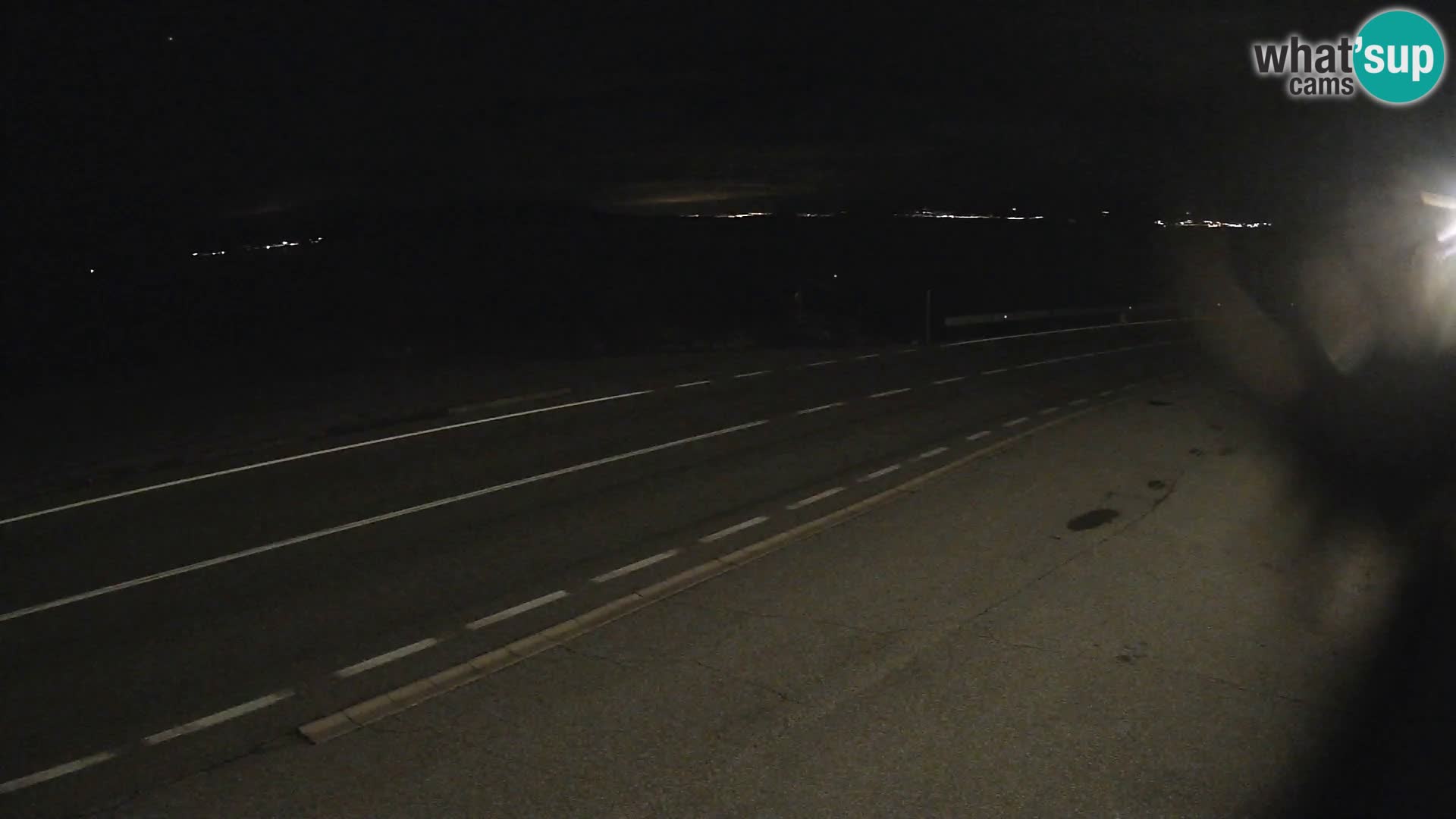 Webcam autoroute Adriatique D8 près de SENJ – vue sur l’île de KRK