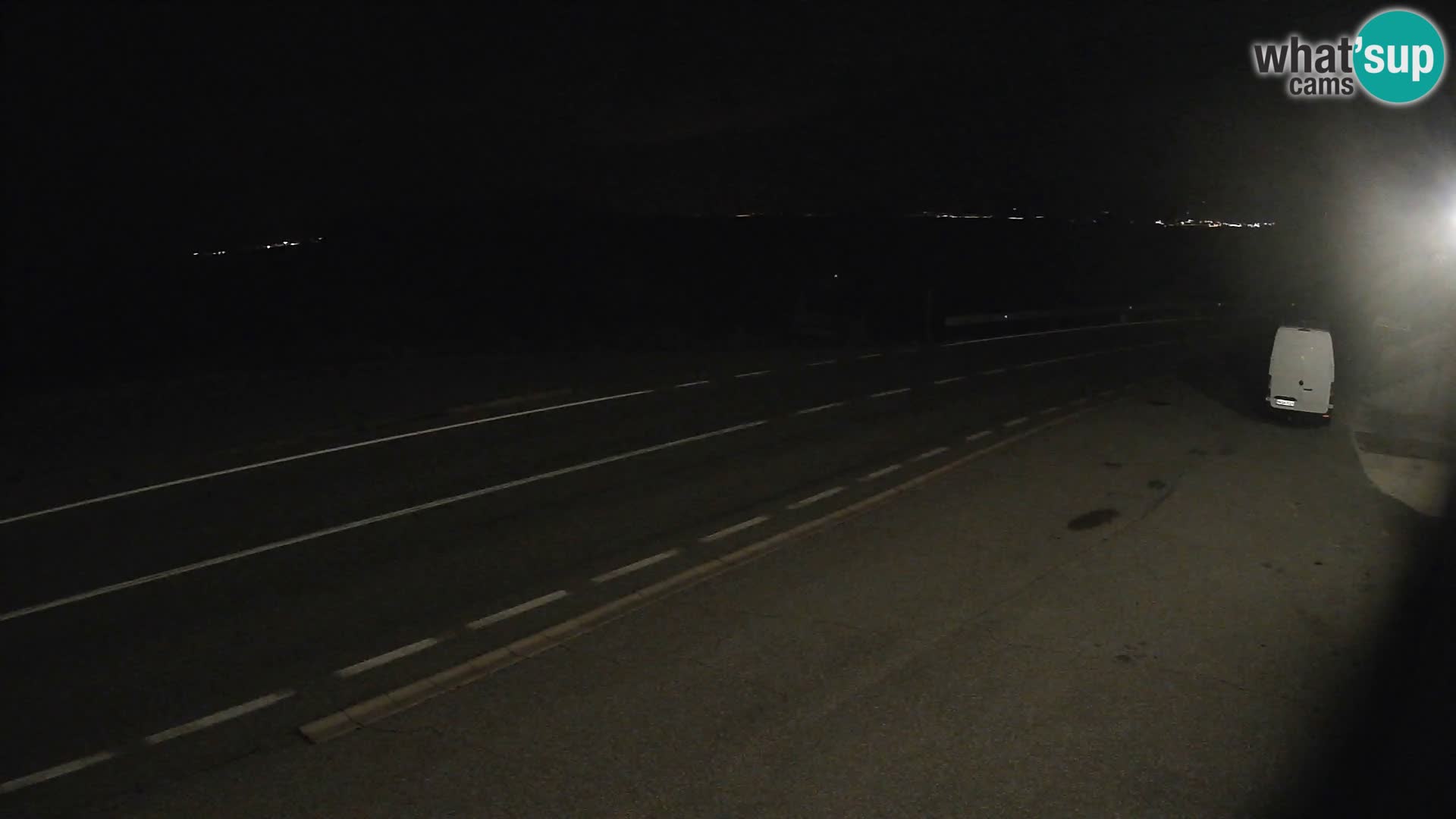 Webcam autoroute Adriatique D8 près de SENJ – vue sur l’île de KRK