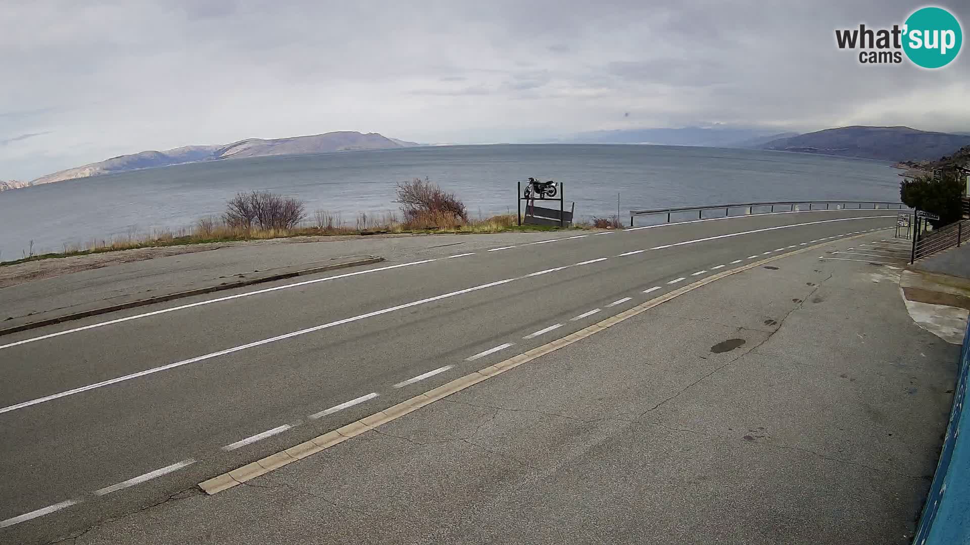 Webcam statale Adriatica D8 vicino SEGNA – Panorama su VEGLIA