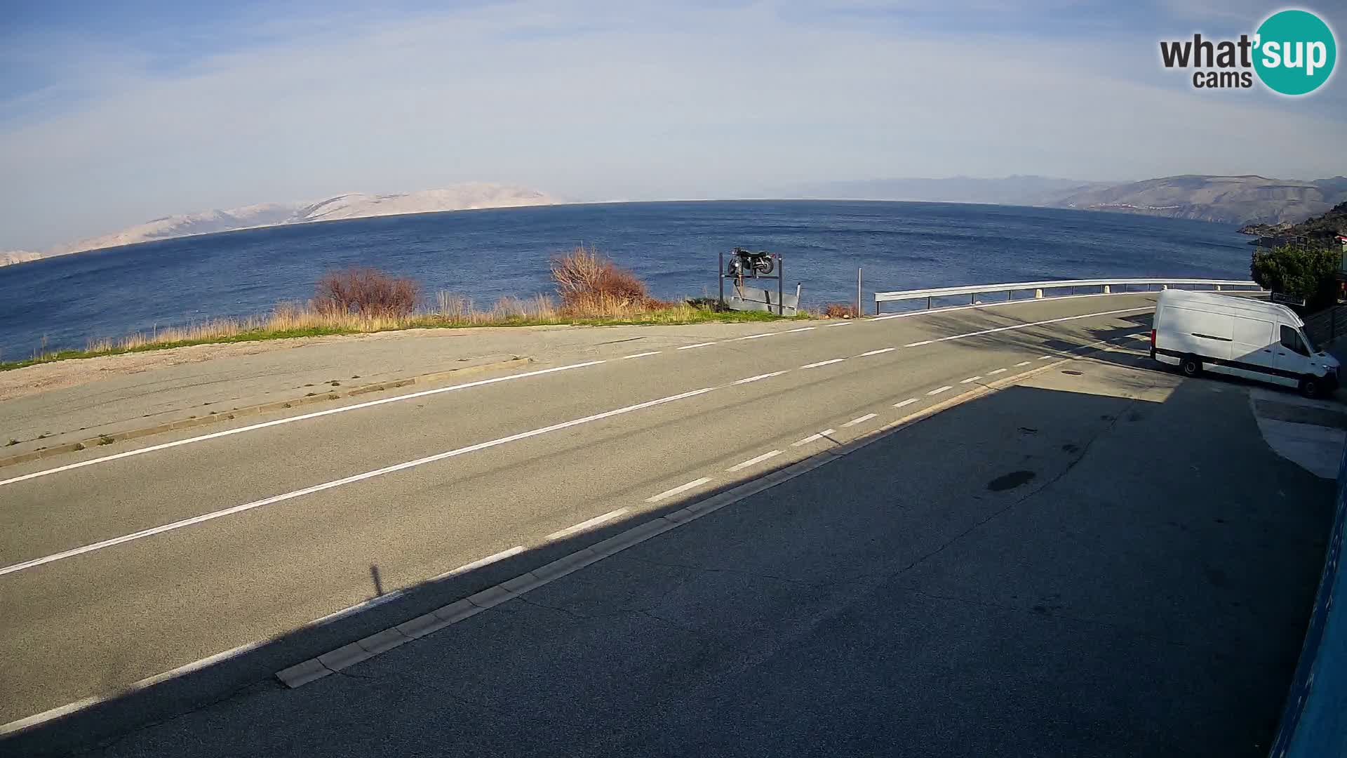 Webcam statale Adriatica D8 vicino SEGNA – Panorama su VEGLIA