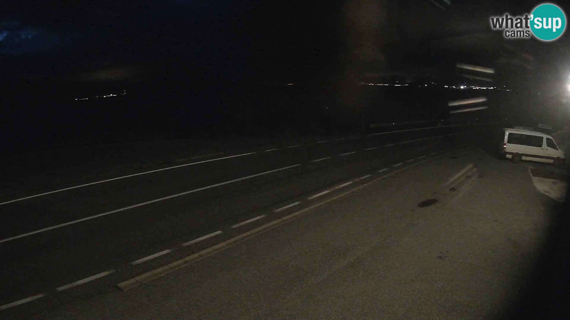 Webcam Adria-Autobahn D8 bei SENJ – Blick auf die Insel KRK