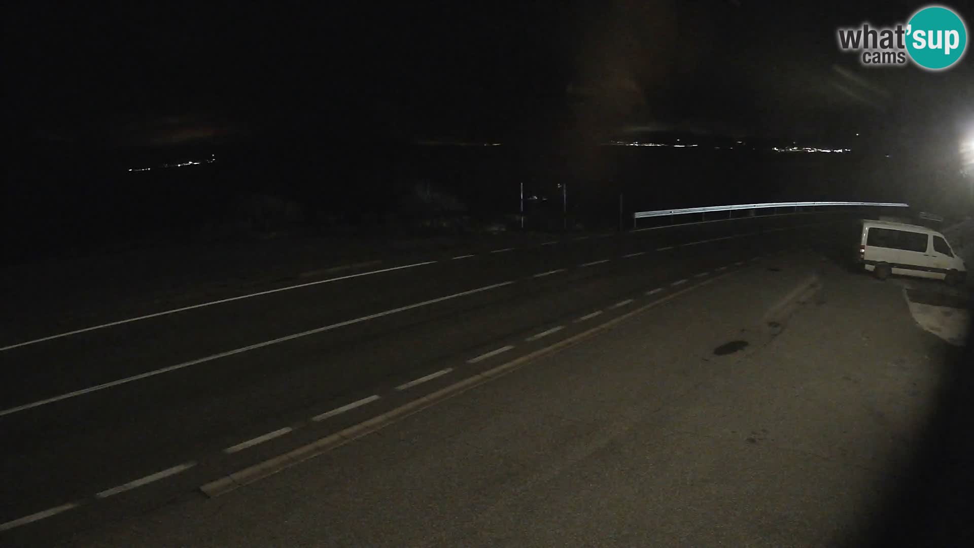 Webcam Adria-Autobahn D8 bei SENJ – Blick auf die Insel KRK