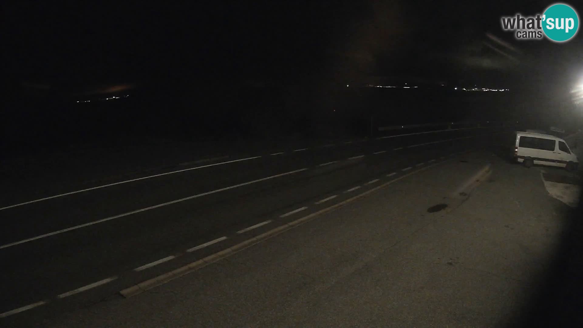 Webcam autoroute Adriatique D8 près de SENJ – vue sur l’île de KRK