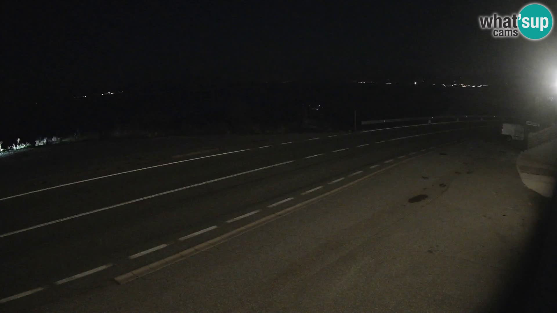 Webcam Adria-Autobahn D8 bei SENJ – Blick auf die Insel KRK