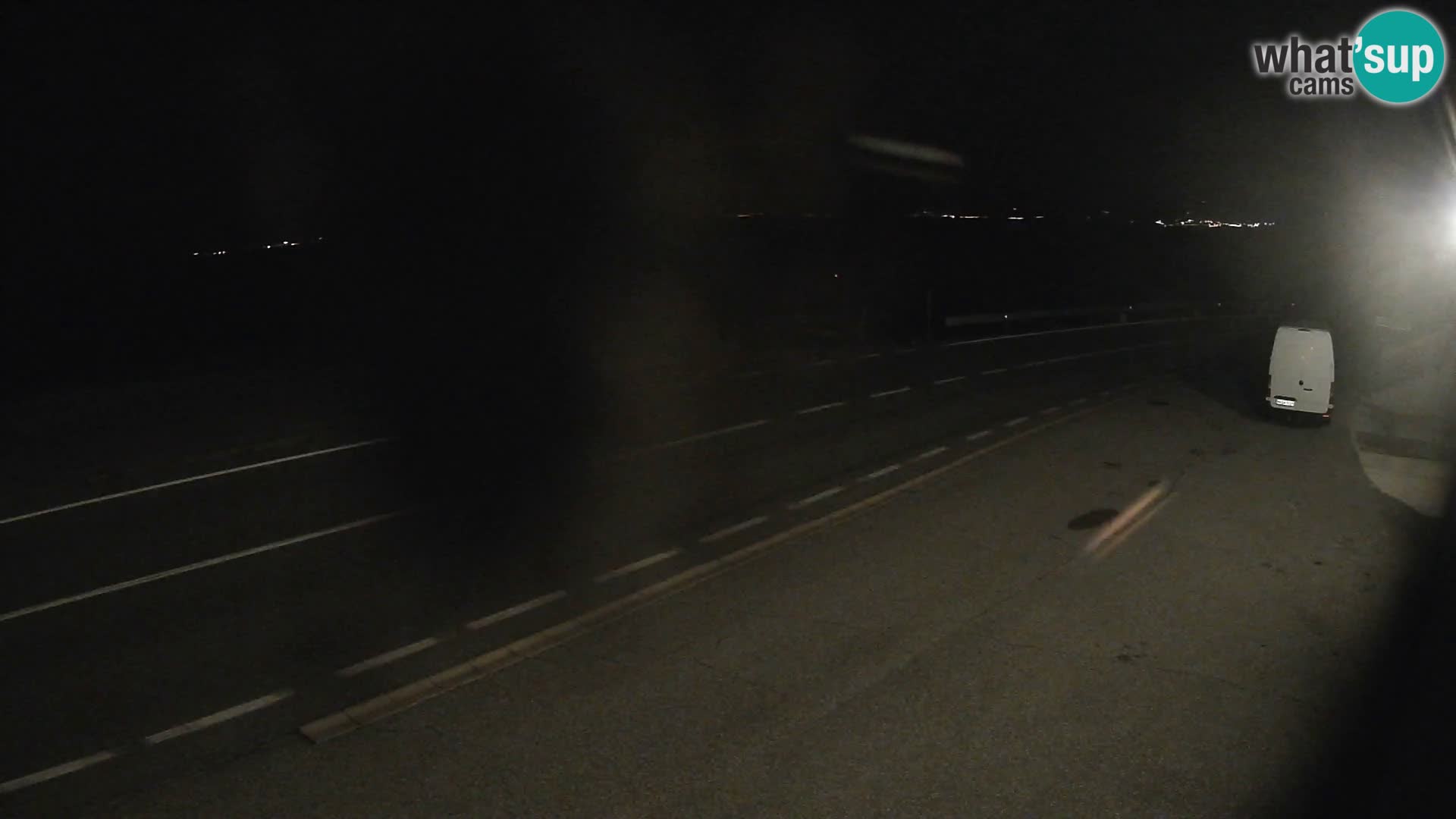 Webcam Adriatic highway D8 near SENJ – view to KRK island