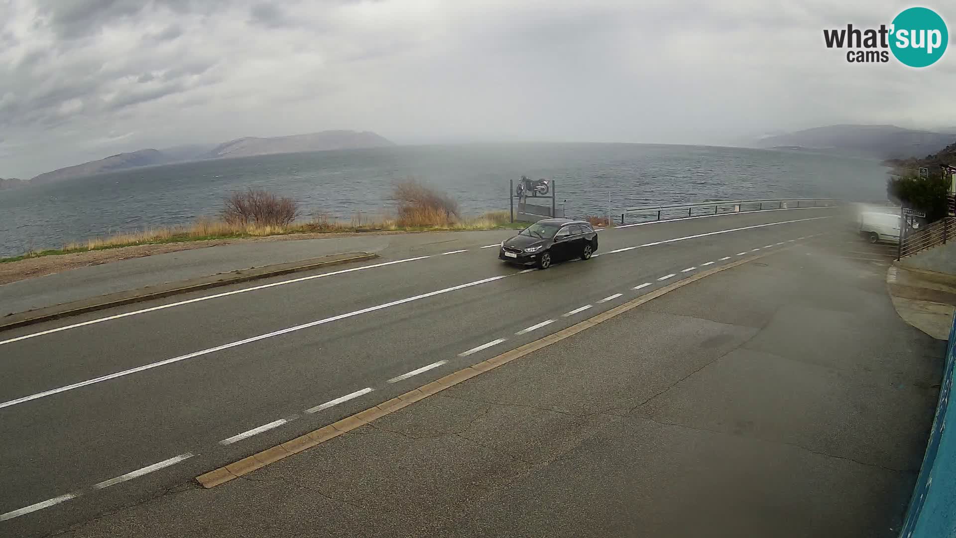 Web kamera Jadranska Magistrala kod SENJa – pogled na KRK