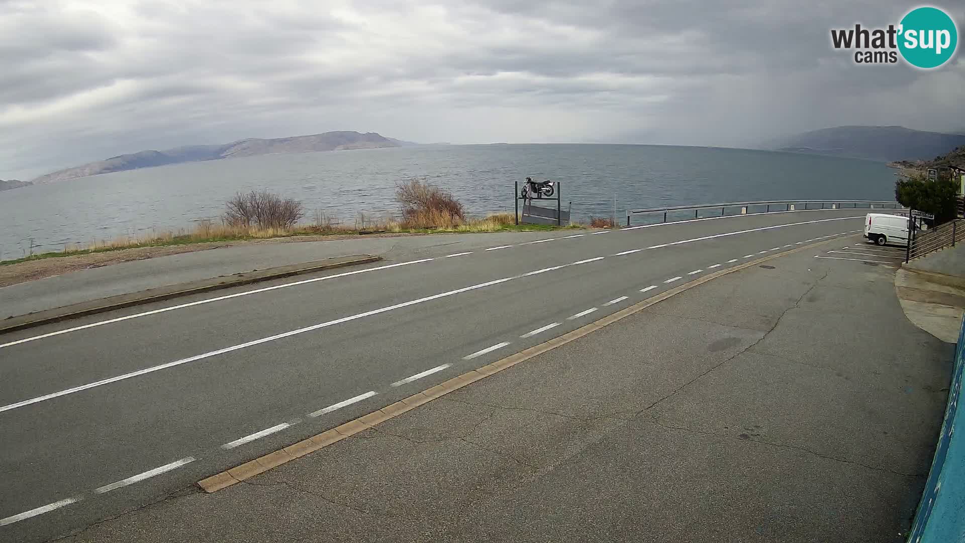 Web kamera Jadranska Magistrala kod SENJa – pogled na KRK