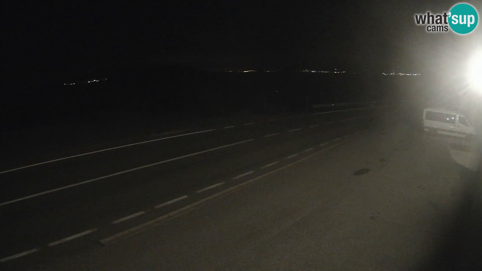 Webcam Adriatic highway D8 near SENJ – view to KRK island