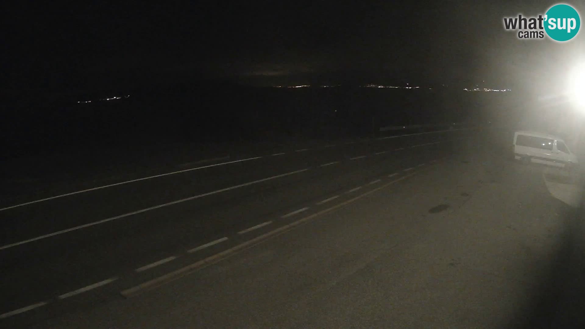 Webcam Adriatic highway D8 near SENJ – view to KRK island