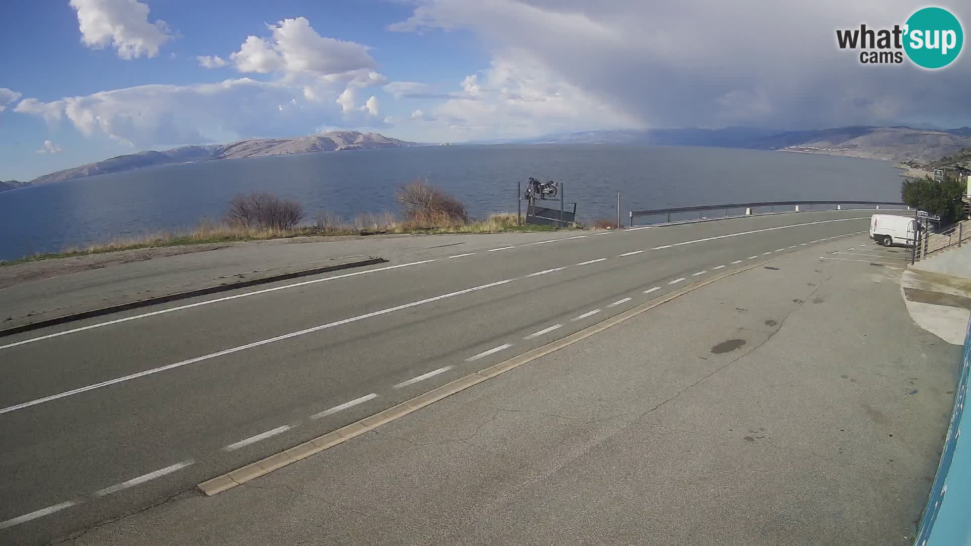 Webcam statale Adriatica D8 vicino SEGNA – Panorama su VEGLIA