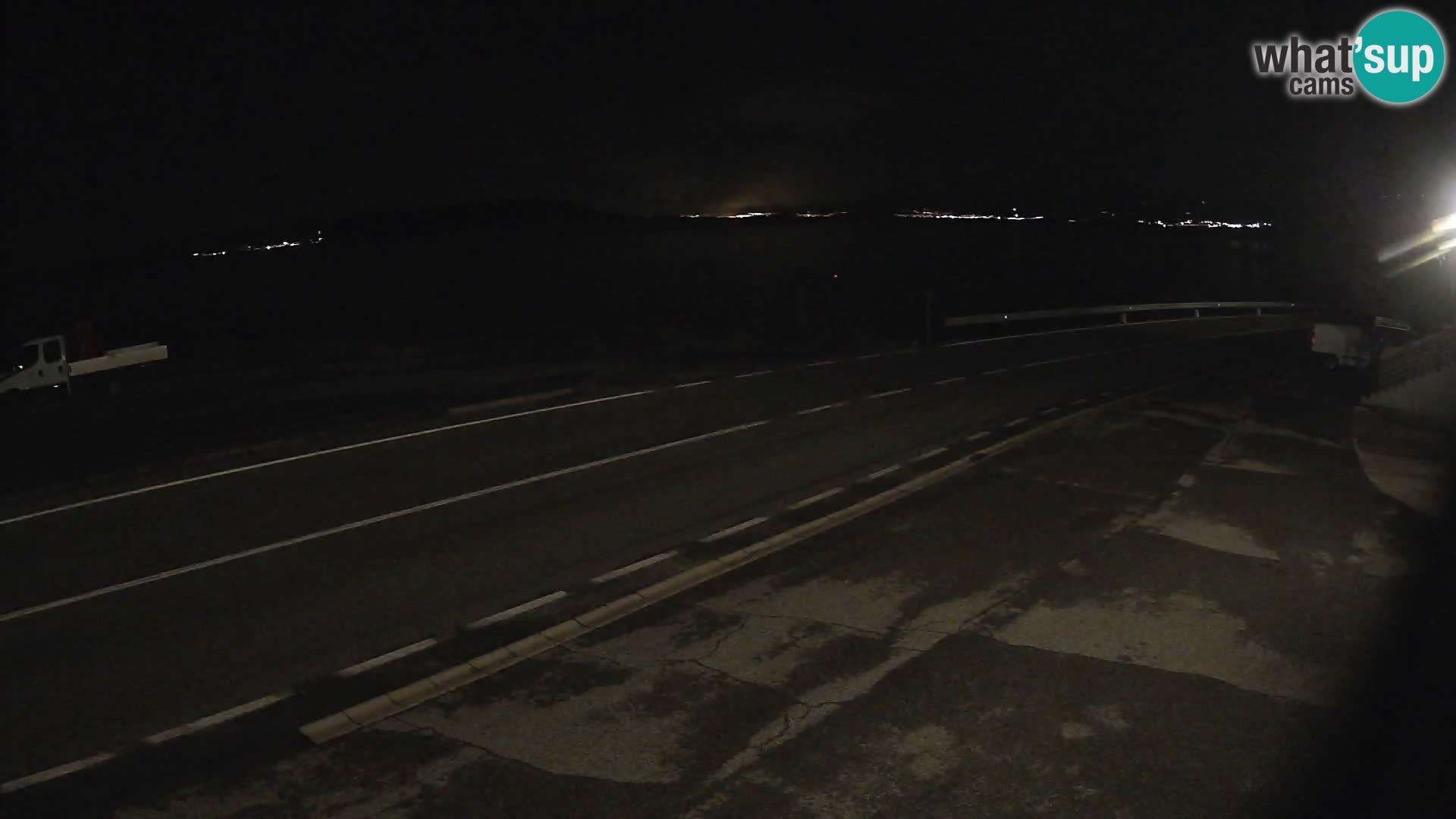 Webcam Adriatic highway D8 near SENJ – view to KRK island