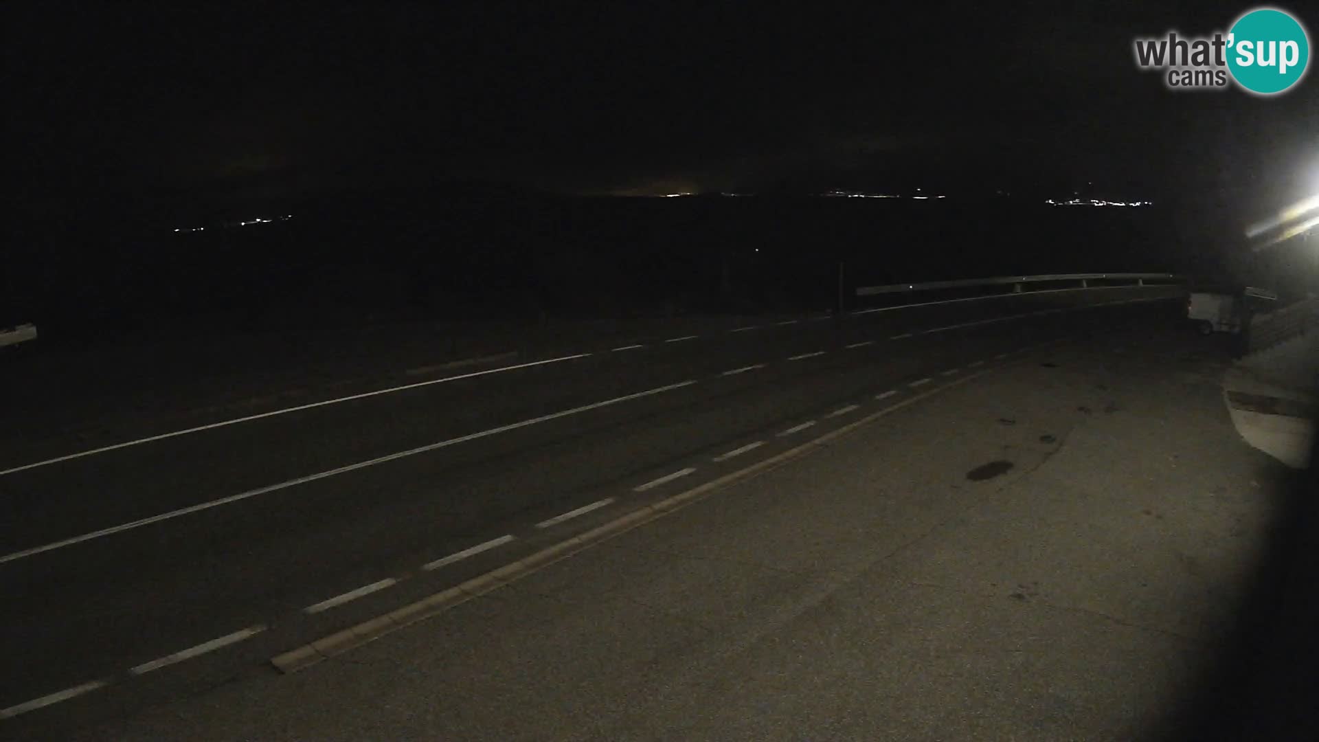 Webcam Adriatic highway D8 near SENJ – view to KRK island