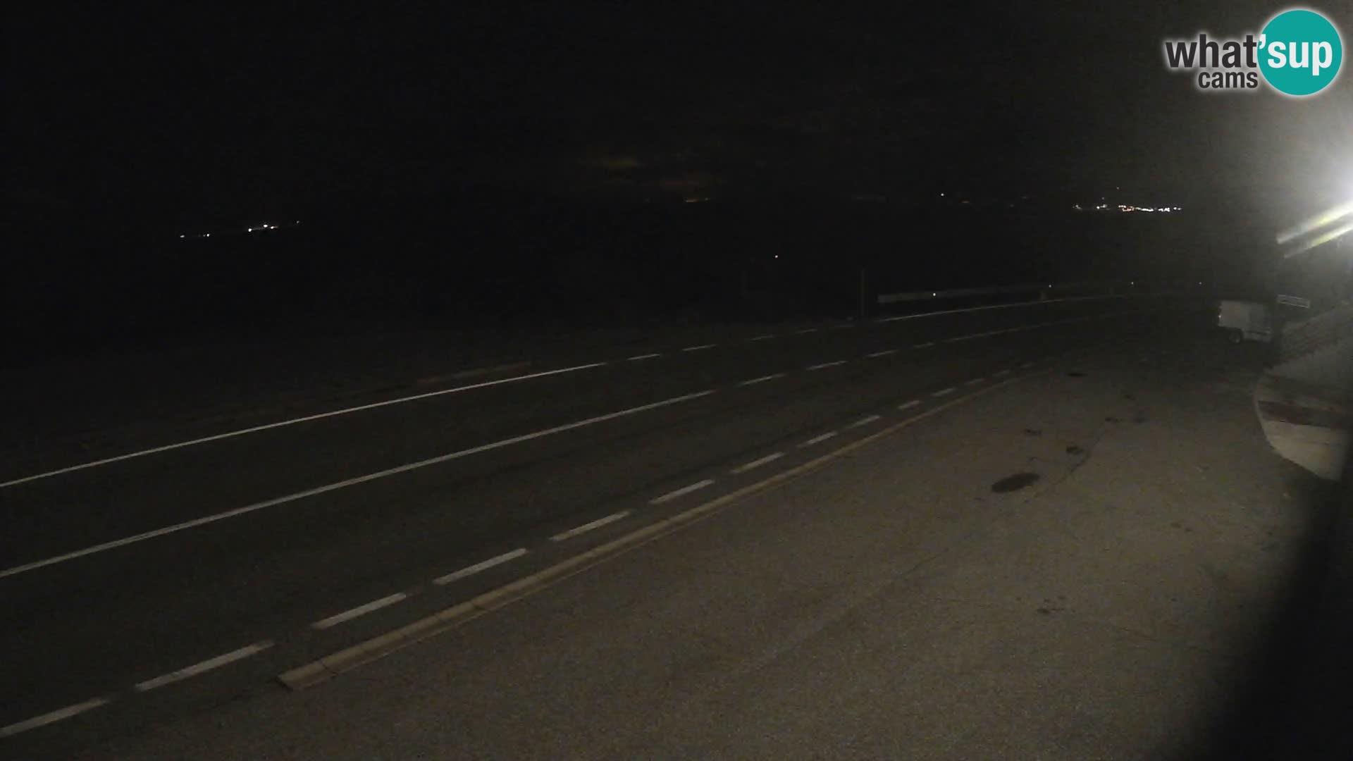 Webcam Adriatic highway D8 near SENJ – view to KRK island