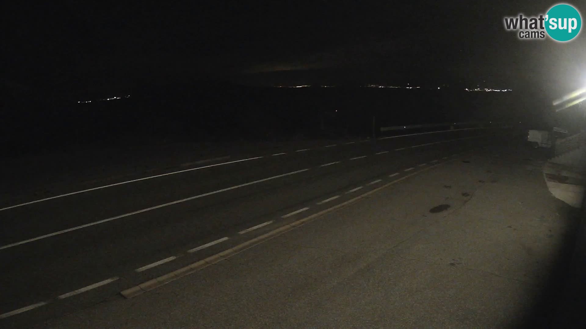 Webcam statale Adriatica D8 vicino SEGNA – Panorama su VEGLIA