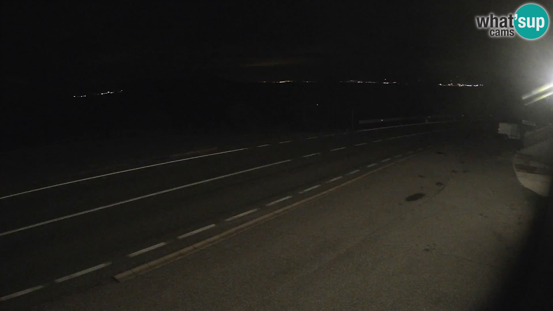 Webcam autoroute Adriatique D8 près de SENJ – vue sur l’île de KRK