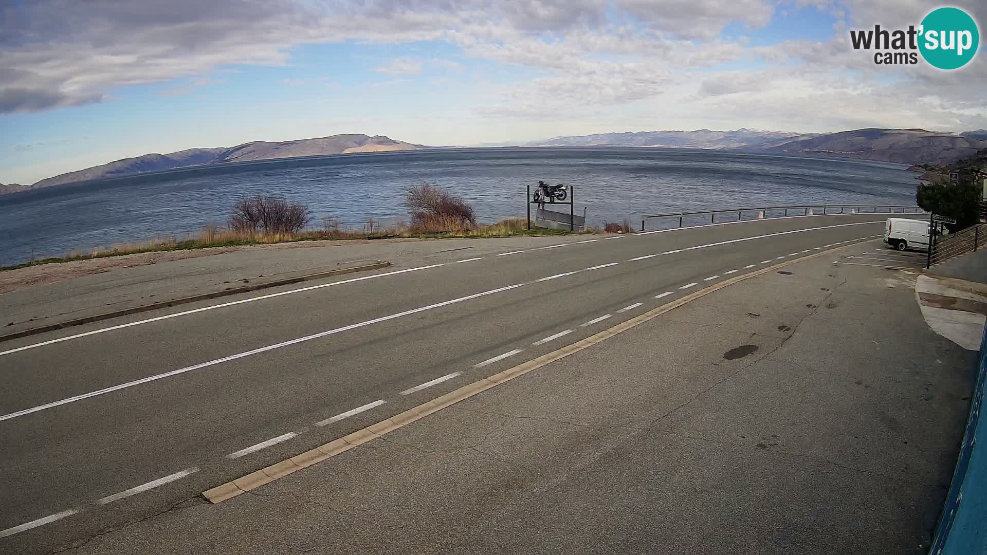 Webcam statale Adriatica D8 vicino SEGNA – Panorama su VEGLIA