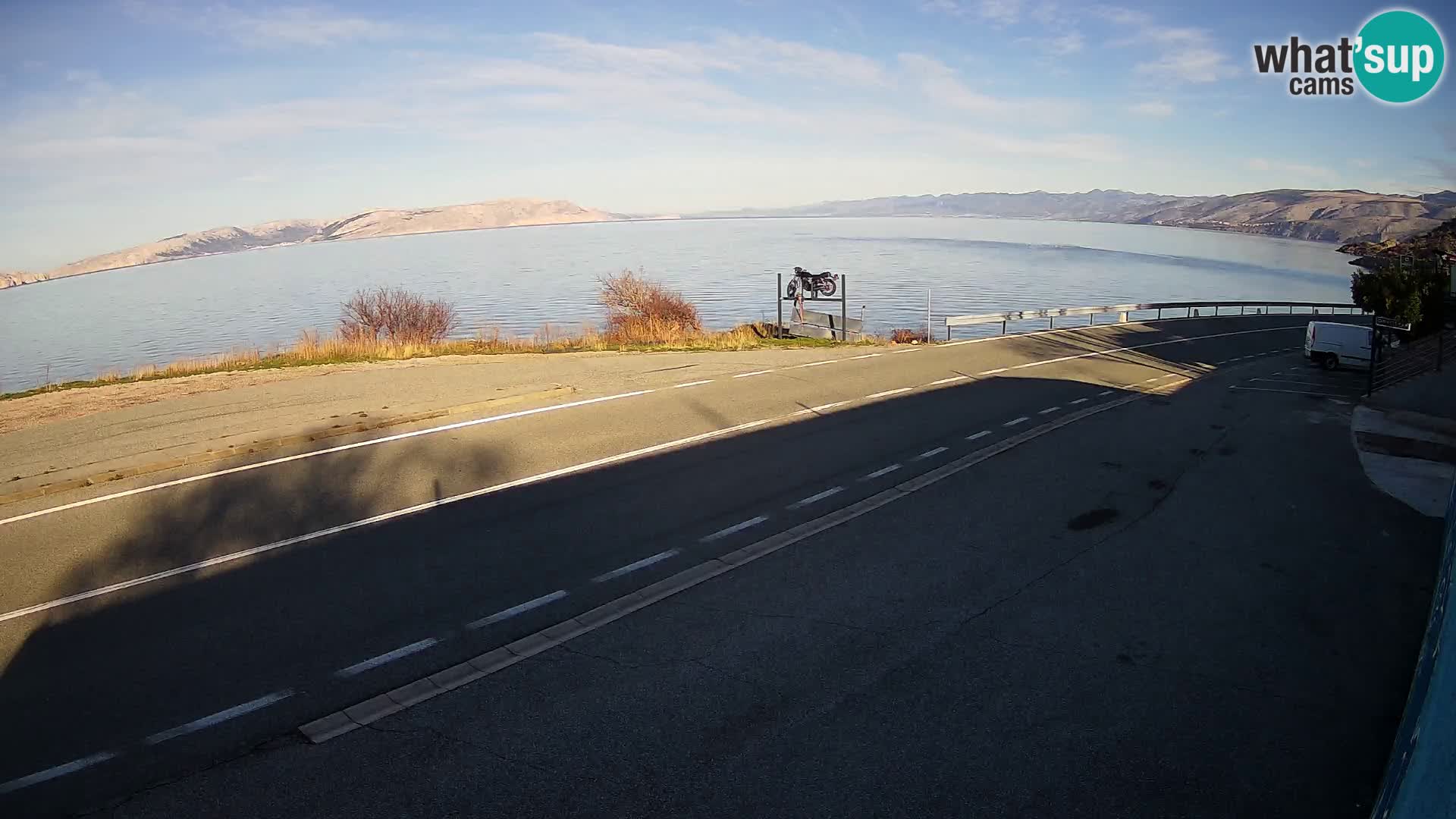 Web kamera Jadranska Magistrala kod SENJa – pogled na KRK