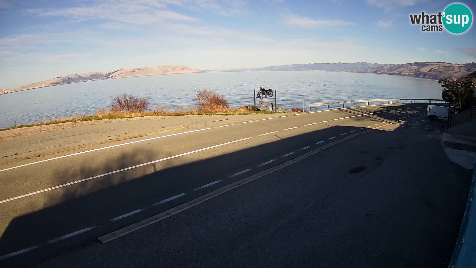 Web kamera Jadranska Magistrala kod SENJa – pogled na KRK