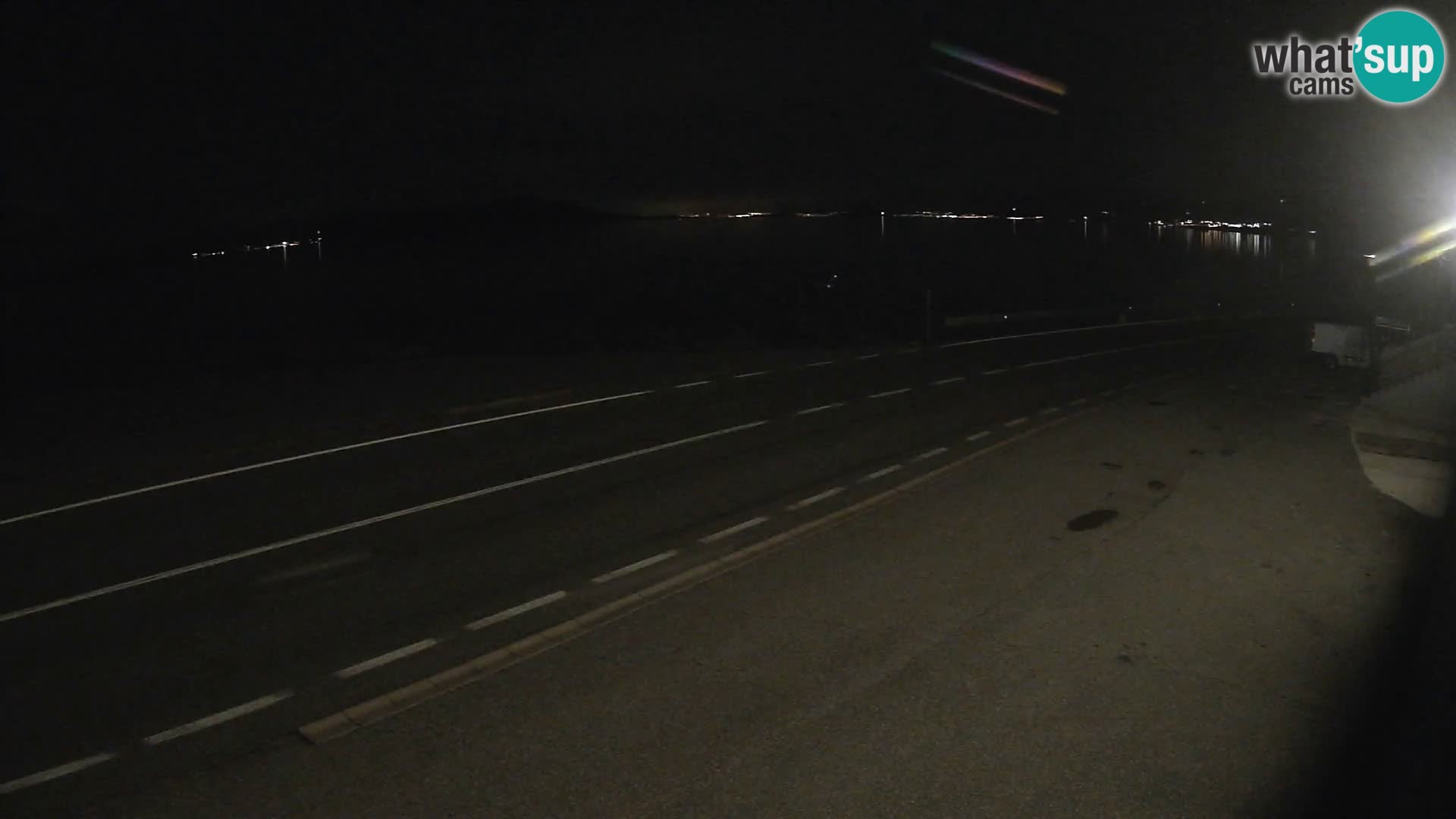 Webcam Adriatic highway D8 near SENJ – view to KRK island