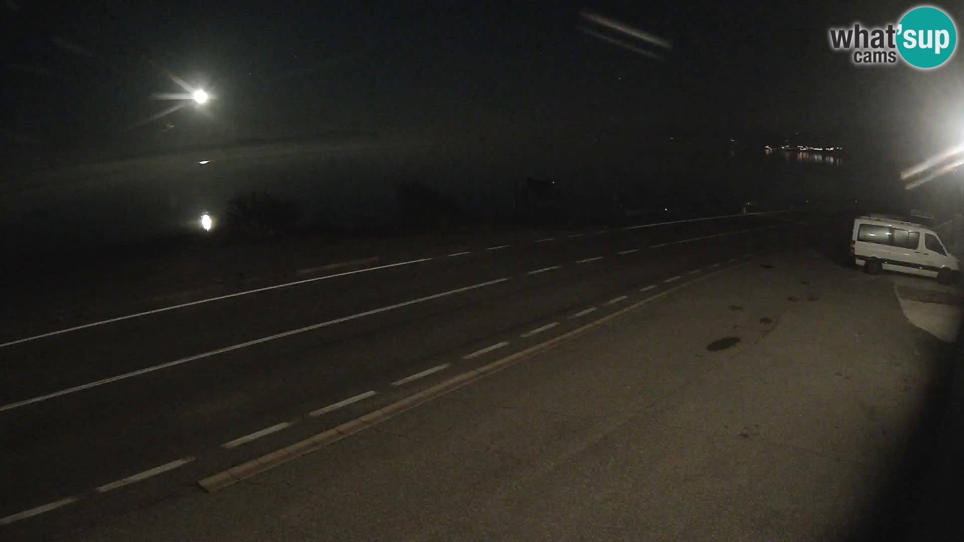 Webcam Adriatic highway D8 near SENJ – view to KRK island