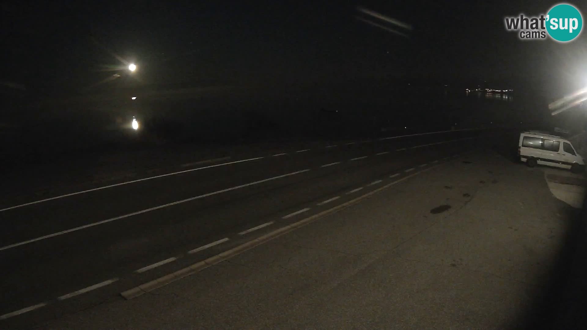 Webcam Adriatic highway D8 near SENJ – view to KRK island