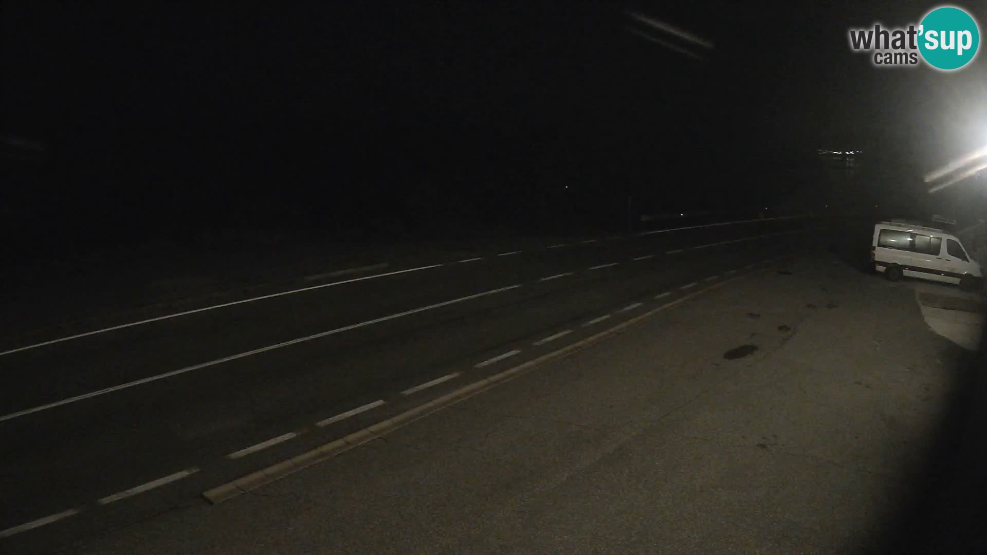 Webcam Adriatic highway D8 near SENJ – view to KRK island