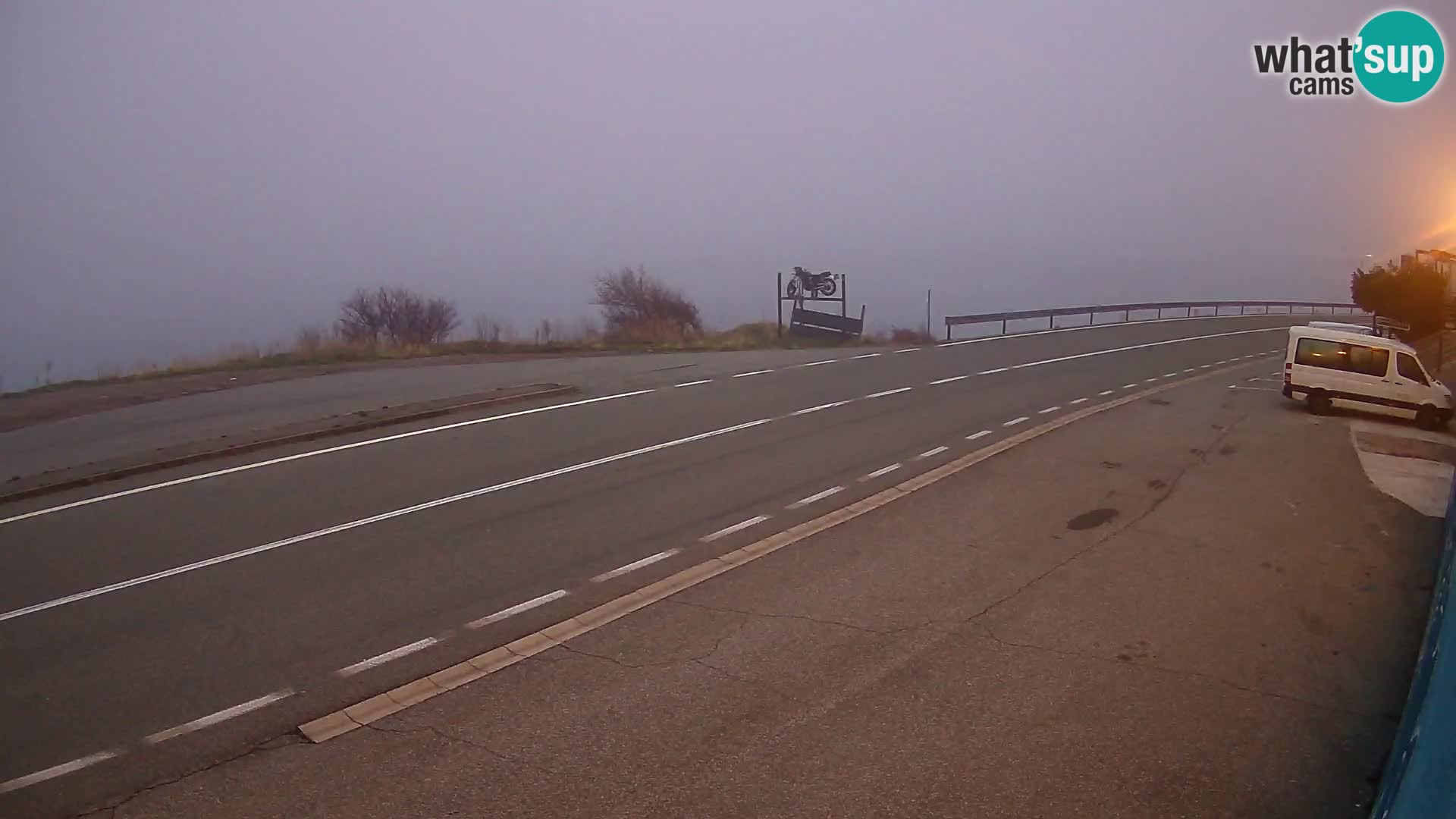 Webcam autoroute Adriatique D8 près de SENJ – vue sur l’île de KRK
