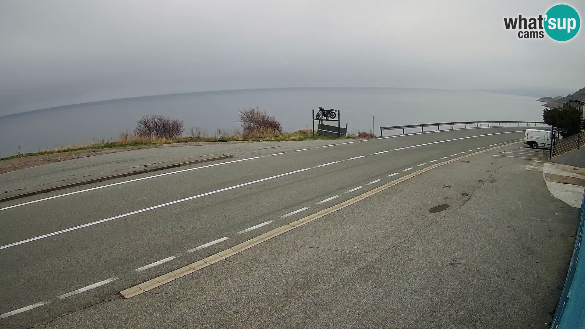 Webcam statale Adriatica D8 vicino SEGNA – Panorama su VEGLIA