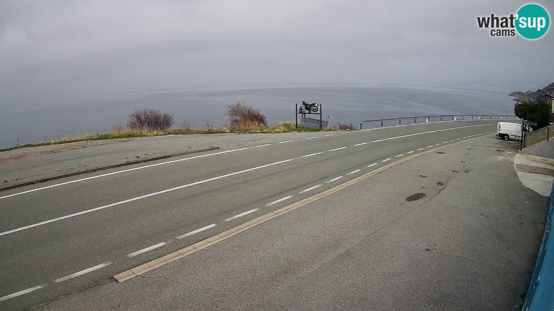 Webcam autoroute Adriatique D8 près de SENJ – vue sur l&rsquo;île de KRK