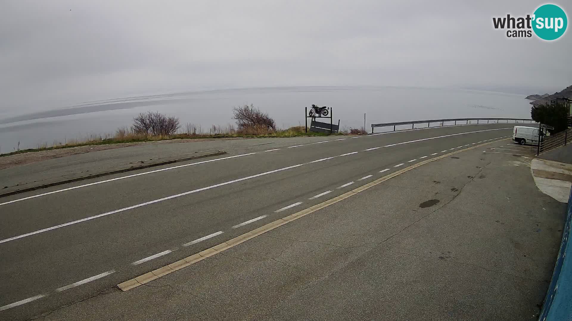 Webcam statale Adriatica D8 vicino SEGNA – Panorama su VEGLIA