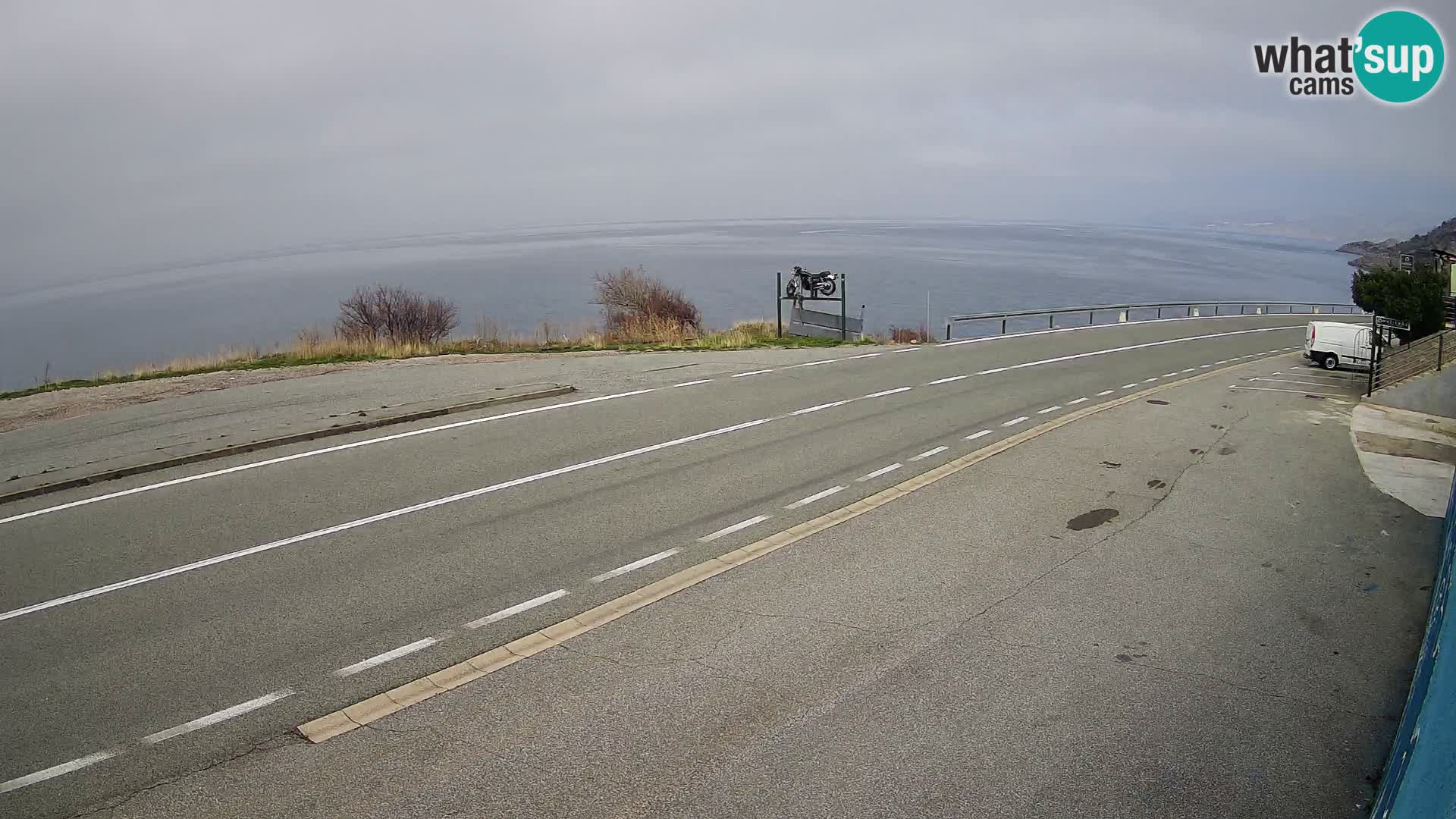 Webcam statale Adriatica D8 vicino SEGNA – Panorama su VEGLIA