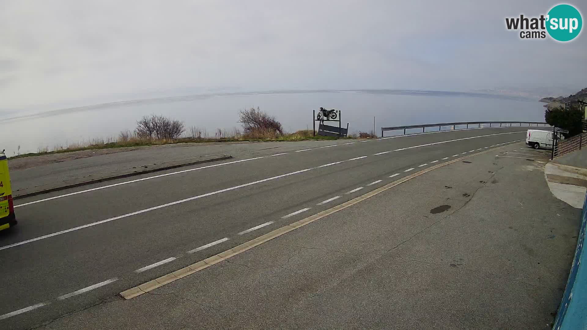 Webcam statale Adriatica D8 vicino SEGNA – Panorama su VEGLIA