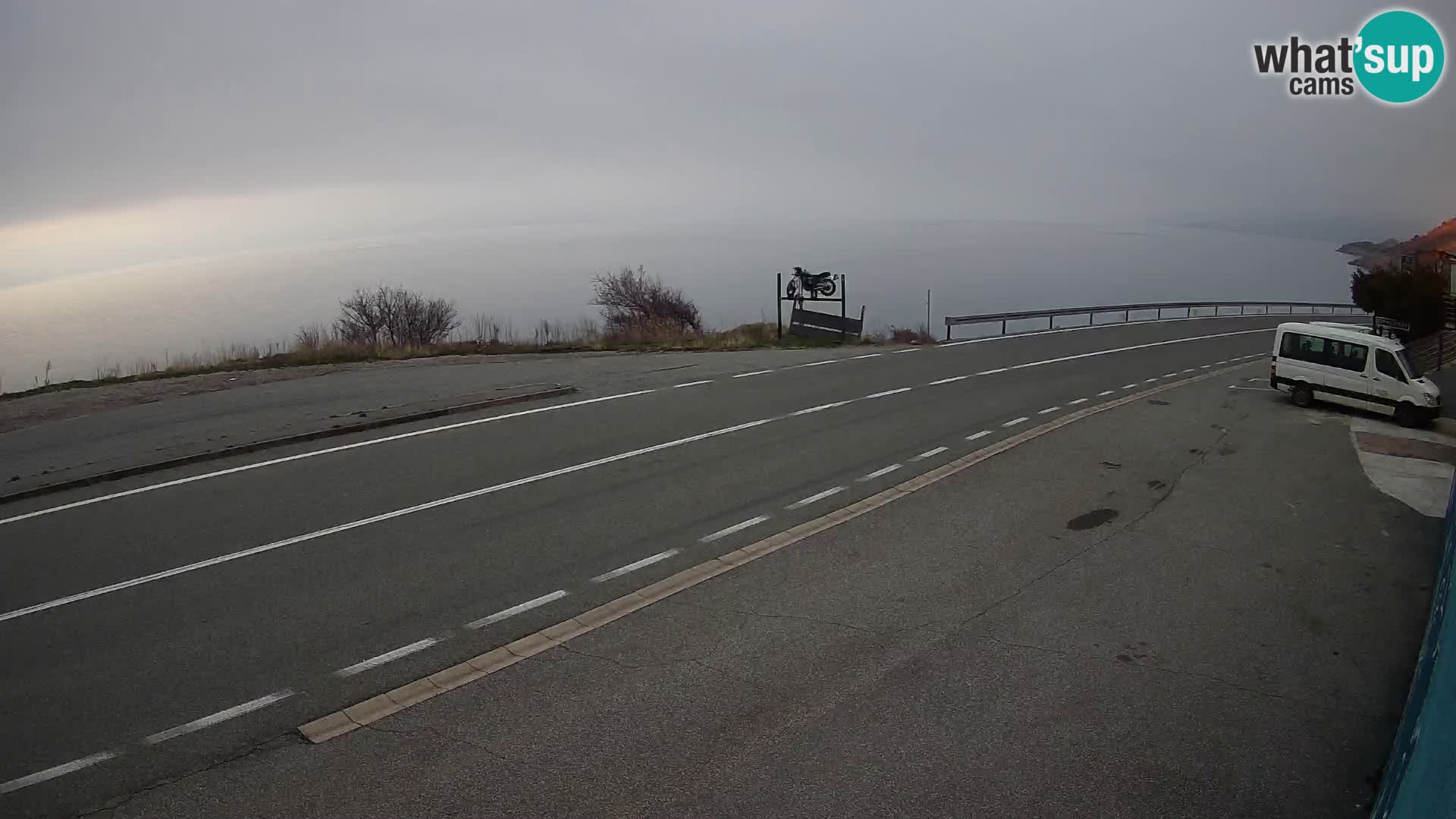 Webcam statale Adriatica D8 vicino SEGNA – Panorama su VEGLIA