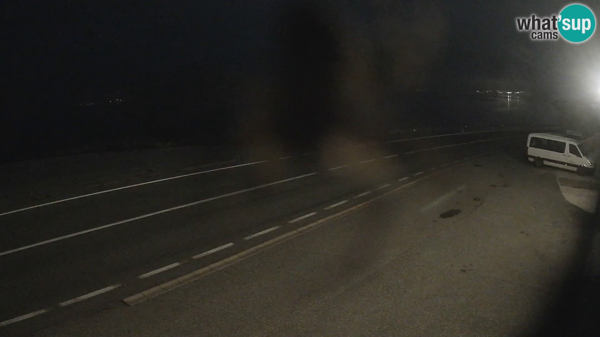 Webcam Adriatic highway D8 near SENJ – view to KRK island