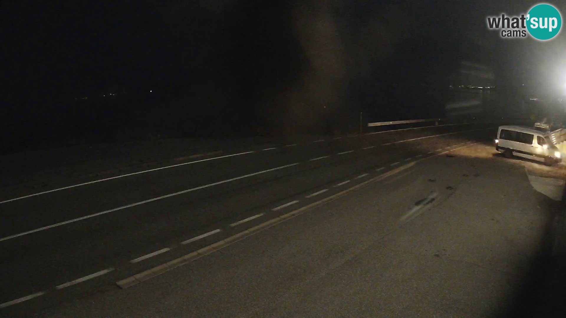 Webcam Adriatic highway D8 near SENJ – view to KRK island