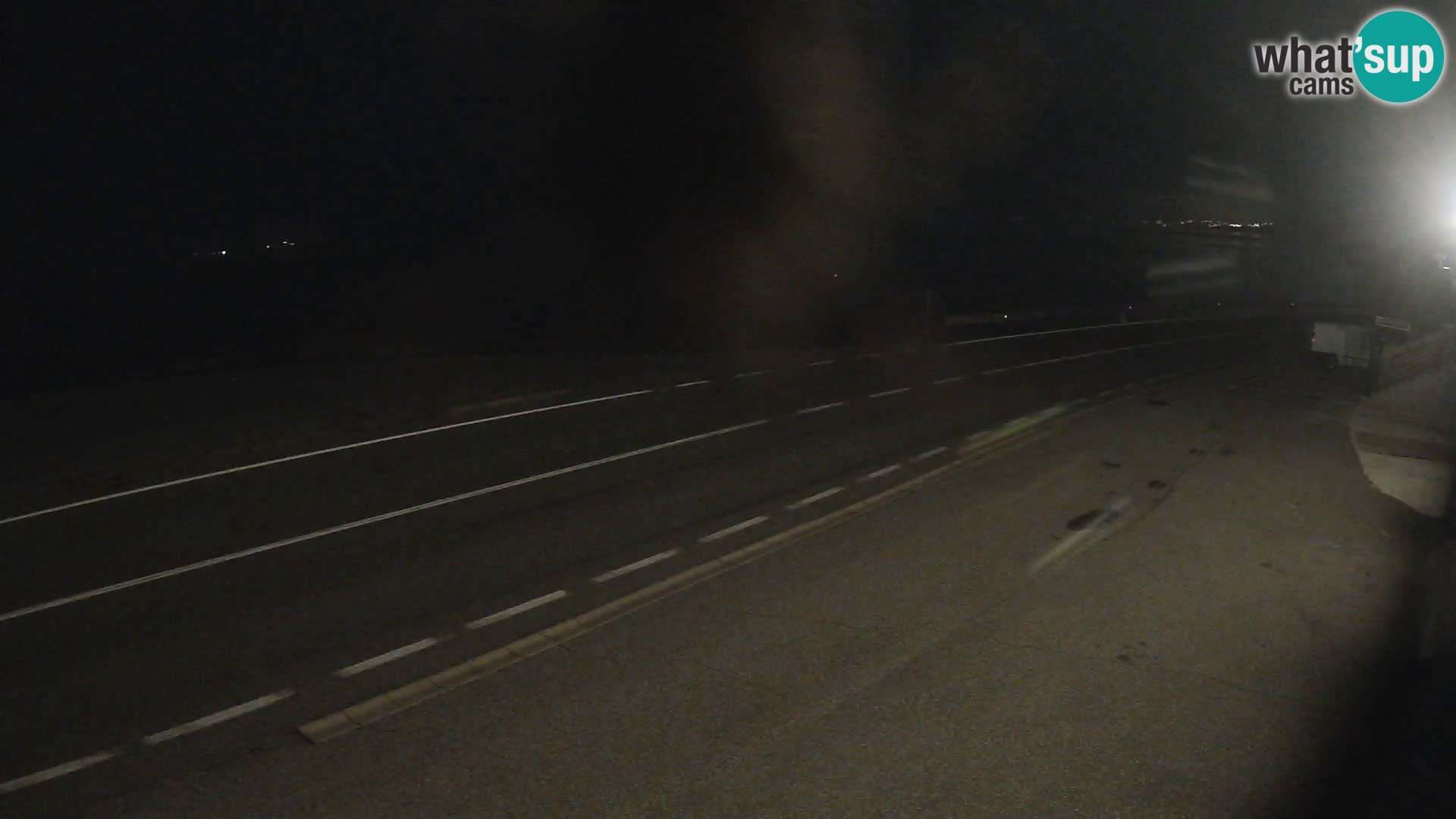 Webcam Adriatic highway D8 near SENJ – view to KRK island