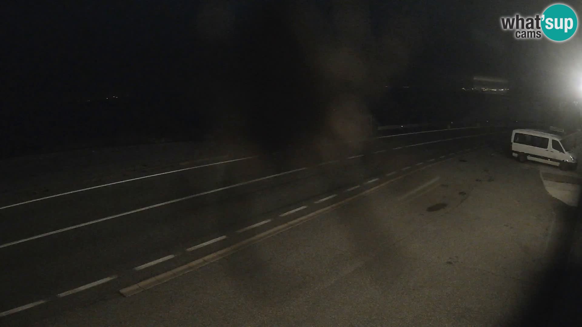 Webcam Adriatic highway D8 near SENJ – view to KRK island