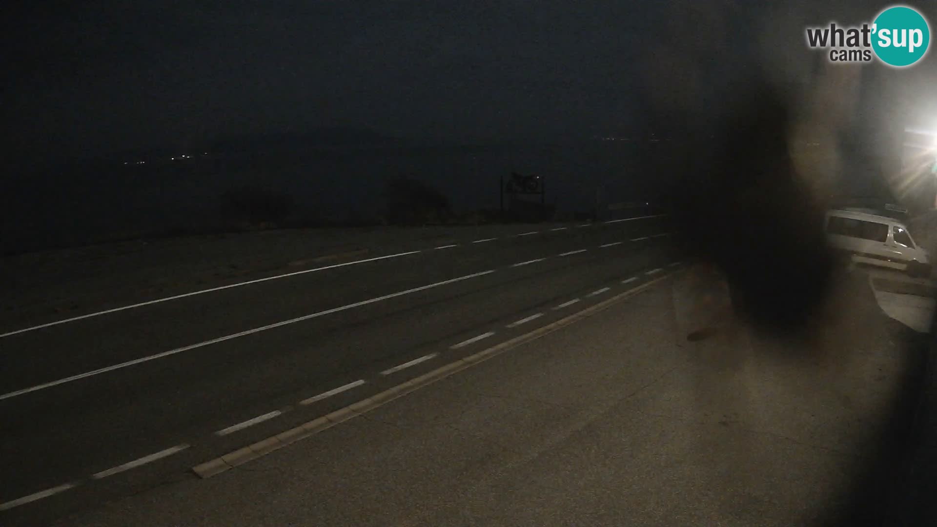 Webcam autopista adriática D8 cerca de SENJ – vista de la isla de KRK