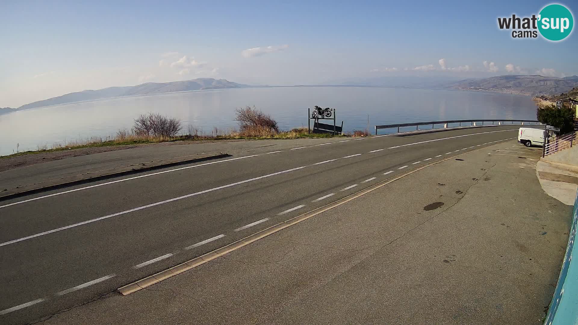 Web kamera Jadranska Magistrala kod SENJa – pogled na KRK