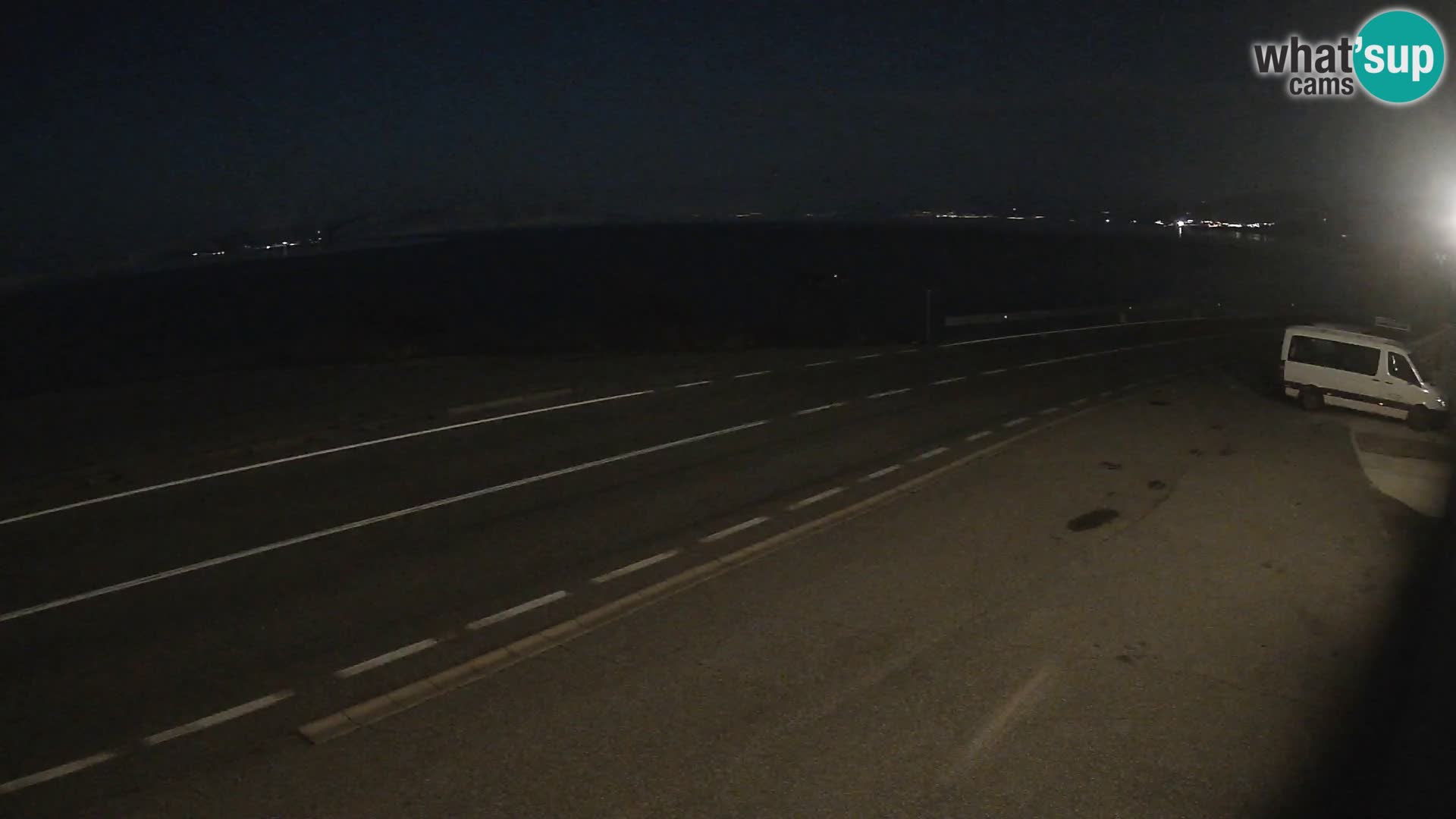 Webcam Adria-Autobahn D8 bei SENJ – Blick auf die Insel KRK