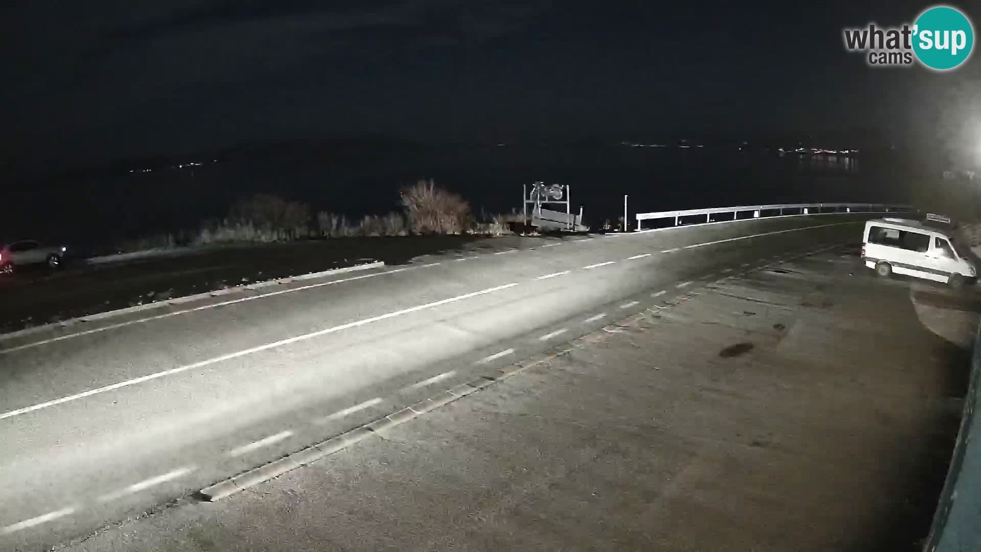 Webcam Adria-Autobahn D8 bei SENJ – Blick auf die Insel KRK
