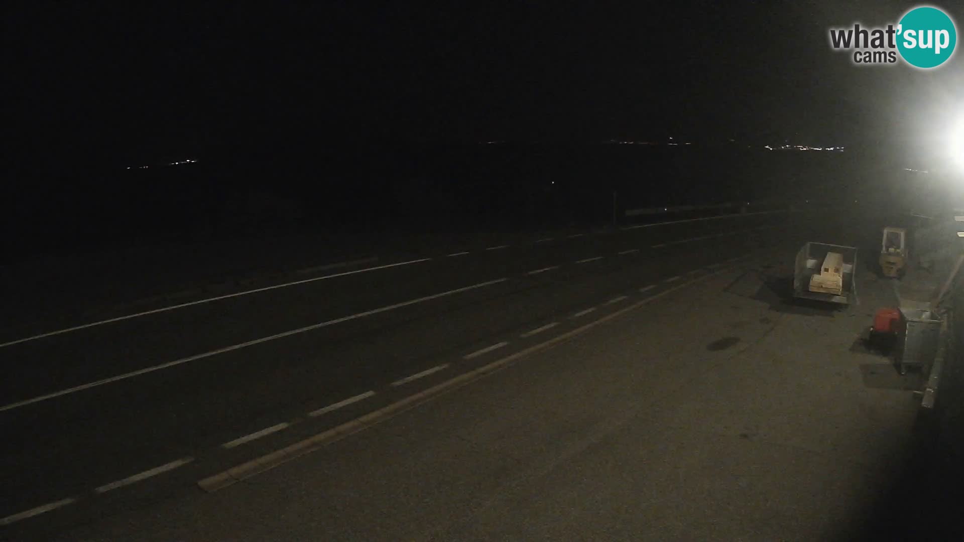 Webcam Adria-Autobahn D8 bei SENJ – Blick auf die Insel KRK