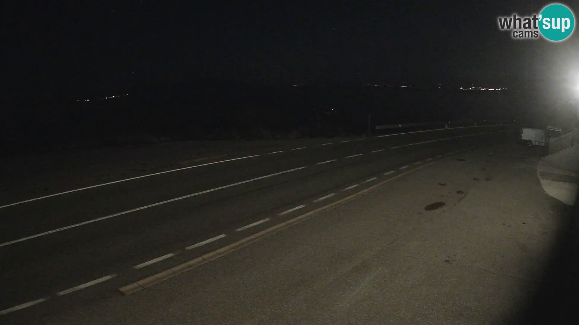 Webcam Adriatic highway D8 near SENJ – view to KRK island